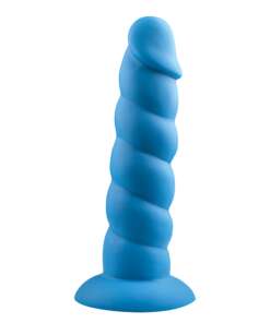 Rock Candy Suga Daddy 7" Silicone Dildo - Blue