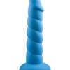 Rock Candy Suga Daddy 8" Silicone Dildo - Blue