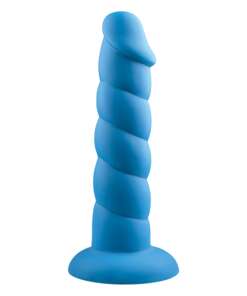 Rock Candy Suga Daddy 8" Silicone Dildo - Blue