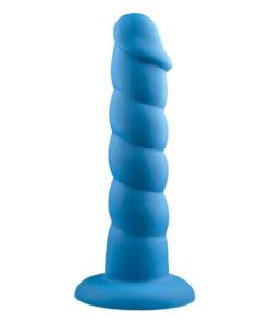 Rock Candy Suga Daddy 9.5" Silicone Dildo - Blue