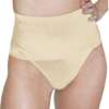 Rago Shapewear Soft Wide Band Thong Shaper Beige 2X