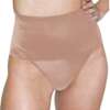 Rago Shapewear Soft Wide Band Thong Shaper Mocha 2X