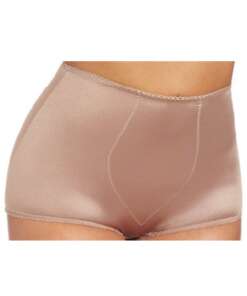 Rago Shapewear Rear Shaper Panty Brief Light Shaping w/Removable Contour Pads Mocha 2X