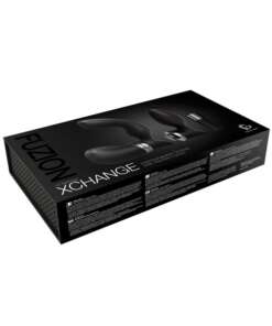 Fuzion Xchange Remote Control USB Rechargeable Prostate Massager Set - 10 Speed Black