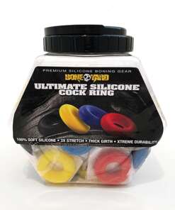 Boneyard Ultimate Silicone Cock Ring Fishbowl - Asst. Colors Bowl of 50