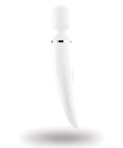Satisfyer Wand-er Woman - White/Chrome