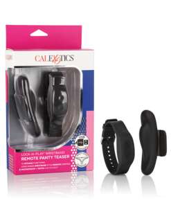 Lock-N-Play Wristband Remote Panty Teaser - Black