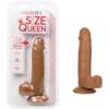 Size Queen 6" Dildo - Brown