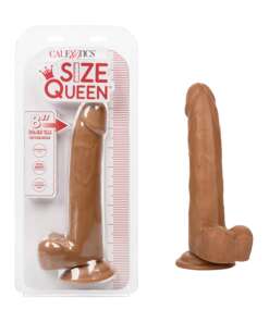 Size Queen 8" Dildo - Brown