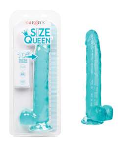 Size Queen 10" Dildo - Blue