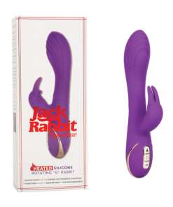 Jack Rabbit Signature Heated Silicone Rotating G Rabbit - Purple