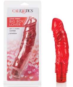 Love Vibes Big Boy Lover Vibrating Dildo - Red