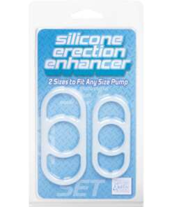 Silicone Erection Enhancers - Pack of 2 White