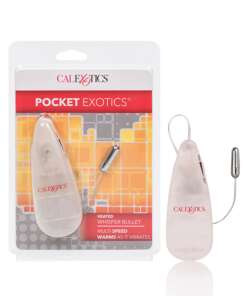 Pocket Exotics Heated Whisper Bullet - Silver