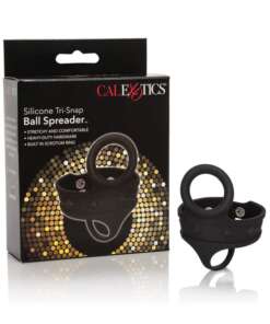 Silicone Tri Snap Ball Spreader - Black