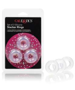 Silicone Stacker Rings Set - Pack of 3 Clear