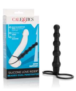 Love Rider Beaded Dual Penetrator - Black