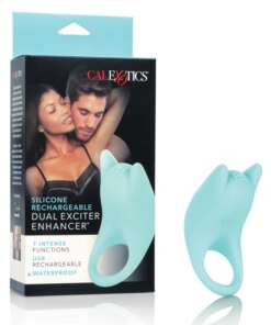 Silicone Rechargeable Dual Exciter Enhancer - Teal