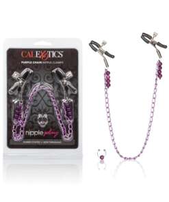 Nipple Play Purple Chain Nipple Clamps