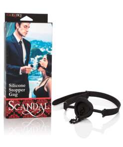 Scandal Silicone Stopper Gag - Black