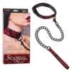 Scandal Collar w/Leash - Black/Red