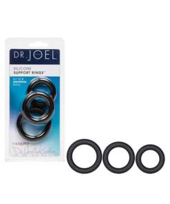 Dr Joel Kaplan Silicone Support Rings - Black Pack of 3