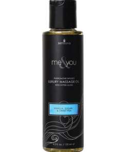 Sensuva Me & You Massage Oil - 4.2 oz Vanilla Sugar Sweet Pea