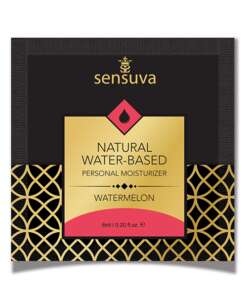 Sensuva Natural Water Based Personal Moisturizer Single Use Packet - 6 ml Watermelon