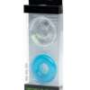 Sport Fucker Chubby Cockring Pack of 2 - Clear & Ice Blue
