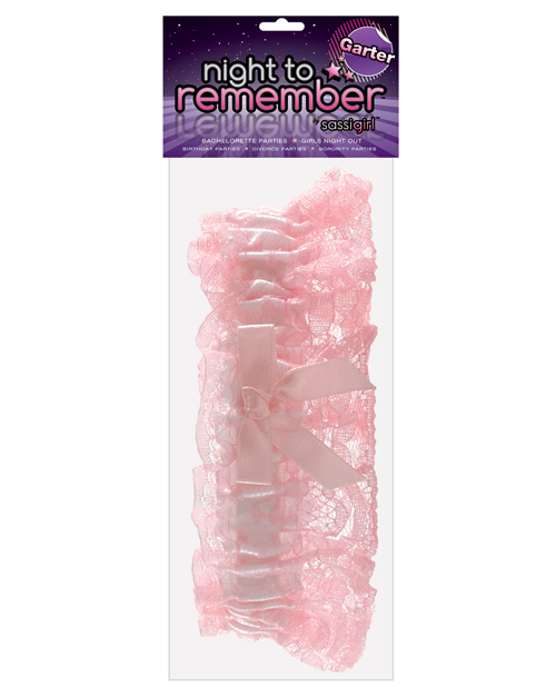 Night to Remember Garter by sassigirl - Pink