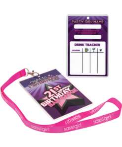 Night to Remember 21st Birthday Bar Badge by sassigirl - Purple