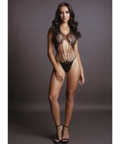Shot Le Desir Strappy Lace Teddy Black O/S