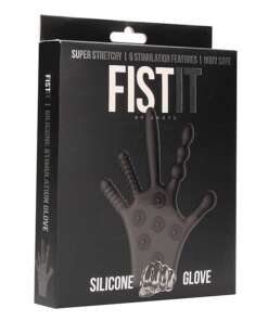Shots Fistit Silicone Stimulation Glove - Black