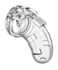 Shots Man Cage Chastity 3.5" Cock Cage Model 1 - Clear
