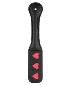 Shots Ouch Hearts Paddle - Black