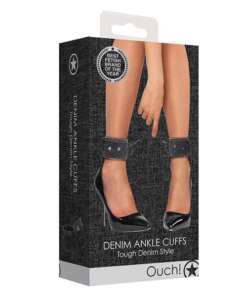 Shots Ouch Denim Ankle Cuffs - Black