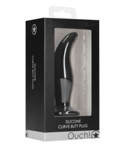 Shots Ouch Curve Butt Plug - Black