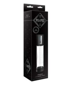 Shots Pumped Premium Automatic Pump w/Free Silicone Cock Ring - Clear