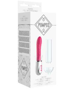 Shots Pumped Twisted 4 in 1 Rechargeable Couples Pump Kit - Pink