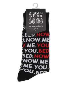 Shots Sexy Socks You, Me, Bed, Now  - Male