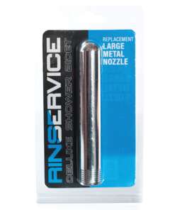 Rinservice Large Metal Nozzle for Bidet - Silver
