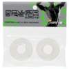 Ignite Power Stretch Donut Cock Ring - Clear Pack of 2