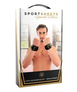 Sportsheets Cuffs & Blindfold Set - Special Edition