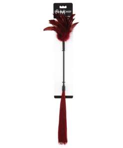 Sex & Mischief Enchanted Feather Tickler - Burgundy