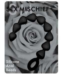Sex & Mischief Silicone Anal Beads - Black