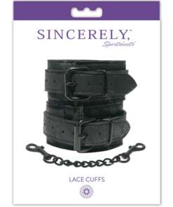 Sincerely Lace Cuffs - Black
