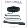 Sincerely Lace Collar & Leash - Black
