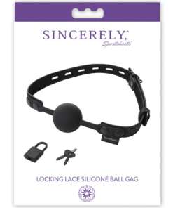 Sincerely Locking Lace Silicone Ball Gag
