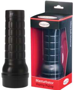 MALESATION Horny Pussy Masturbator Black Case - Ivory