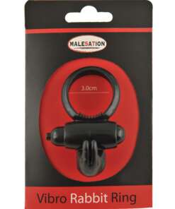 MALESATION Vibro Rabbit Ring - Black
